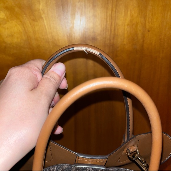 Michael Kors Mercer Brown MD Center Zip Tote Satchel Shoulder Handbag - Picture 5 of 12